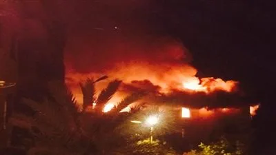 نقوق 14 ماشية أثر حريق داخل حظيرة بالشرقية 