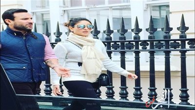 سيف علي خان وكارينا كابور يقضيان عطلتهما في لندن