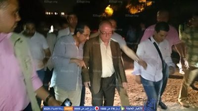 وزير الثقافة يتفقد حريق ستوديو 