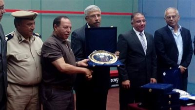 بالصور.. ختام البطولة العربية  للإسكواش بطنطا