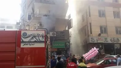 السيطرة على حريق صيدلية فى المنصورة 