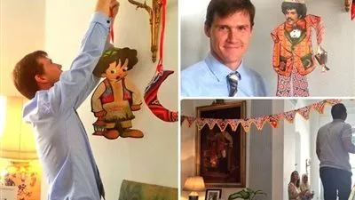 سعيد حساسين مداعبًا سفير بريطانيا: 