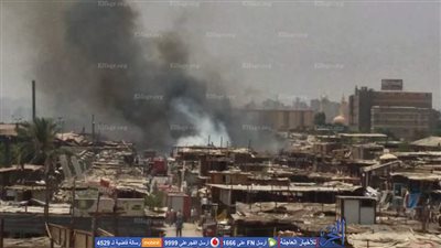 الصور الأولى من حريق 