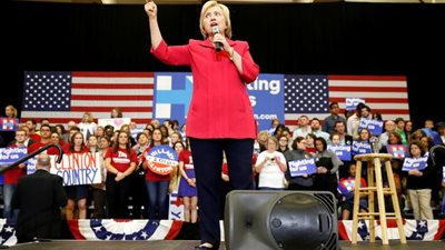 الانتخابات الأمريكية: هيلاري تفوز بولاية 