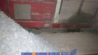 ننشر أول صور لانقلاب  قطار بضائع في بني سويف