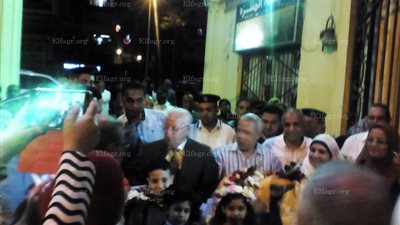 محافظ بورسعيد يفتتح فعاليات القرية الرمضانية على أنغام الموسيقى والسمسمية (صور)