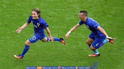 بالفيديو.. لوكا مودريتش يضرب شباك تركيا بهدف عالمي 