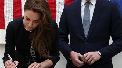 كيت وويليام في السفارة الأمريكية لتقديم واجب العزاء في ضحايا أورلاندو 