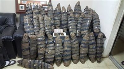 القبض على موظف بحوزته 90 كيلو بانجو وطربتين حشيش في الشرقية