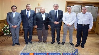 وزير الرياضة يستقبل رئيس اتحاد الاسكواش 