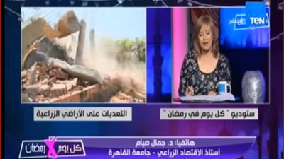  أستاذ اقتصاد زراعي: 80% من التعديات على الأراضي باقية ومستمرة (فيديو) 