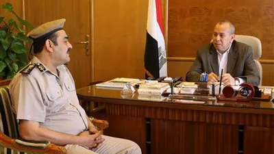 محافظ  دمياط  يستقبل رئيس مصلحة الأحوال المدنية 