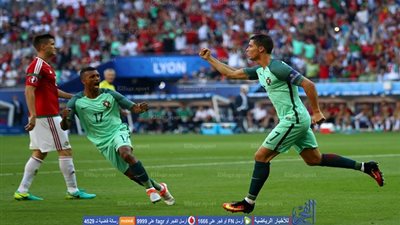 بالفيديو.. رونالدو ينقذ البرتغال ويسجل التعادل من جديد في شباك المجر - يورو 2016