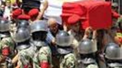 تشييع جنازة شهيد العريش وسط هتافات مناهضة للإرهاب بـ 