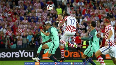 بالفيديو.. رأسية كرواتية تُهدد الشباك البرتغالية - يورو 2016