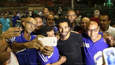 صور تكريم محمد صلاح في المقاولون العرب