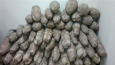 أمن سيناء ينجح في ضبط مخزنين بداخلهما 2 طن ونصف من مخدر البانجو