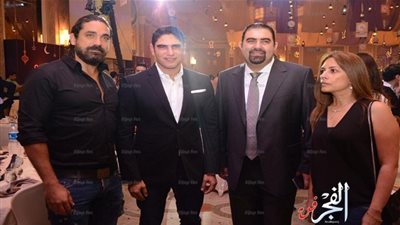 أبو هشيمة مع نجوم الفن والإعلام في حفل إفطار 