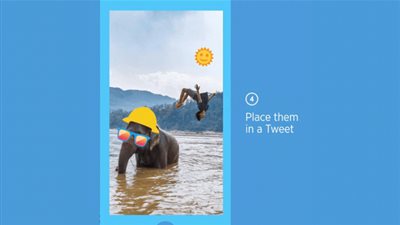 تويتر تجلب ميزة إضافة الملصقات إلى الصور على أندرويد و iOS