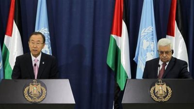 عباس لأمين عام الأمم المتحدة : الإستطيان والإحتلال نقيضان للسلام 