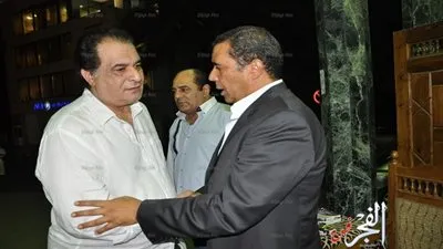 نجوم الفن والإعلام في عزاء والد شريف خير الله (صور) 