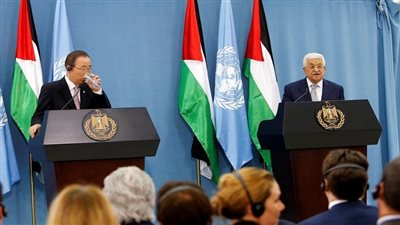 عباس وبان كي مون يؤكدان خيار
