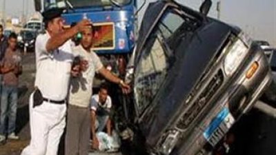إصابة 10 من رجال الشرطة بينهم مأمور قسم في حادث أثناء نقل مساجين