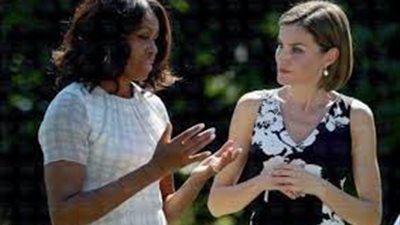 ميشيل أوباما وملكة أسبانيا تؤيدان تعليم الفتيات