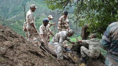 25 قتيلا جراء الفضيانات والانهيارات الأرضية في شمال الهند
