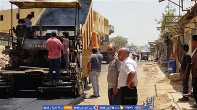 بدء رصف طريق البردويل تمهيدا لربطه بالصحراوي في الإسكندرية (صور)