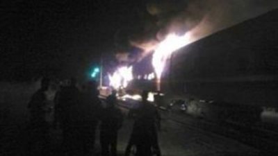 السيطرة على حريق شب بأحد القطارات المتجهة لأسوان