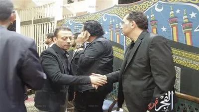 وصول لؤي لعزاء والد ساموزين بمسجد 