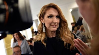  سيلين ديون وماريون كوتيار ضيفتا عروض أزياء فيرساتشى كوتور خريف 2016