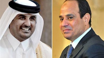 السيسي يتلقي اتصالاً هاتفياً من أمير قطر للتهنئة بحلول عيد الفطر