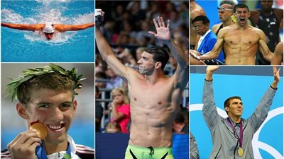 السباح الأمريكي  فيليبس يدخل التاريخ