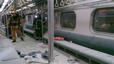 إصابة 25 شخصا في انفجار بداخل قطار بتايوان