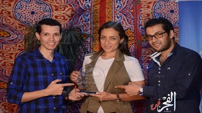 تكريم ريم البارودي فى خيمة 