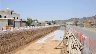 أمانة نجران تعلن عن نسبة الإنجاز بمشروع درء السيول بطريق الأمير نايف