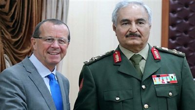  حفتر وكوبلر في القاهرة  لبحث أخر المستجدات في اﻷزمة الليبية 