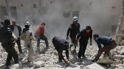 مقتل 12 مدنيا في غارات روسية على مدينة حلب 