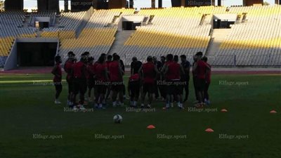 صور مران الأهلي في برج العرب استعدادا للوداد بكاميرا الفجر الرياضي 