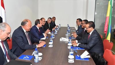 تفاصيل لقاء السيسى برئيس وزراء إثيوبيا على هامش القمة الافريقية