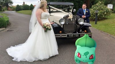 حفل زفاف يتحول إلى مكان لصيد البوكيمون 