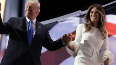 ترامب يرد على الاتهامات الموجهة لزوجته بسرقة خطاب ميشيل أوباما 