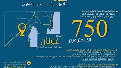 بحث تأهيل 13 شركة عقارية لاستثمار أرض 