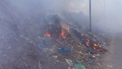 السيطرة على حريق نشب بمخلفات داخل أرض فضاء بطنطا 