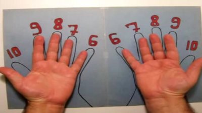 طريقه مذهله لتعلم جدول الضرب بالاصابع