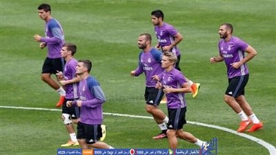 بالصور..تدريبات ريال مدريد استعدادا لباريس سان جيرمان