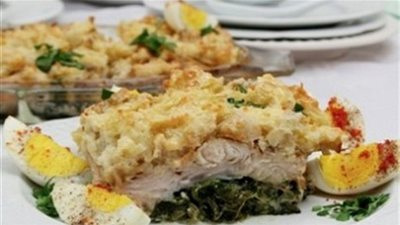 كيفية عمل سمك فيليه بخلطة السبانخ الشهى