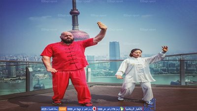 العملاق بيج شو يحاول احتراف الكونغ فو 